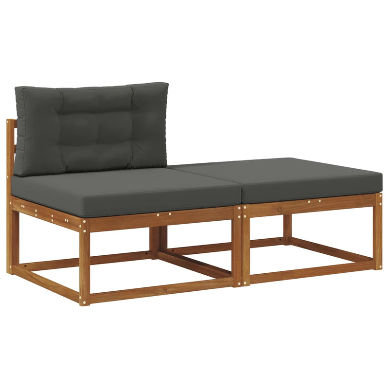 Sectional Sofa Units with Cushion 2 Piece Natural