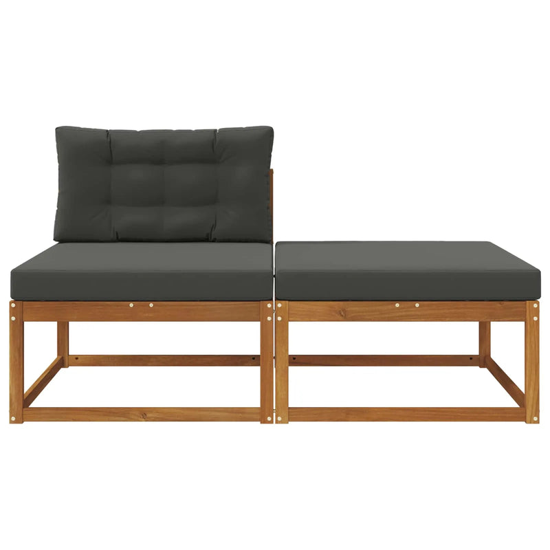Sectional Sofa Units with Cushion 2 Piece Natural