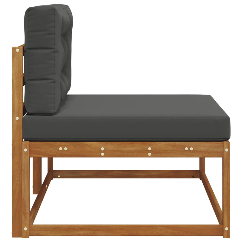 Outdoor End sofa with Cushion Natural 115 x 83 x 73 cm