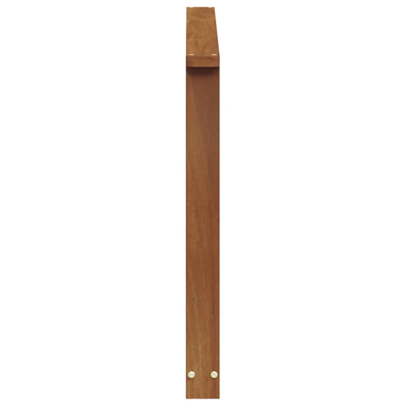 Armrest 2 pcs Natural 80 x 6 x 61 cm Solid Acacia Wood