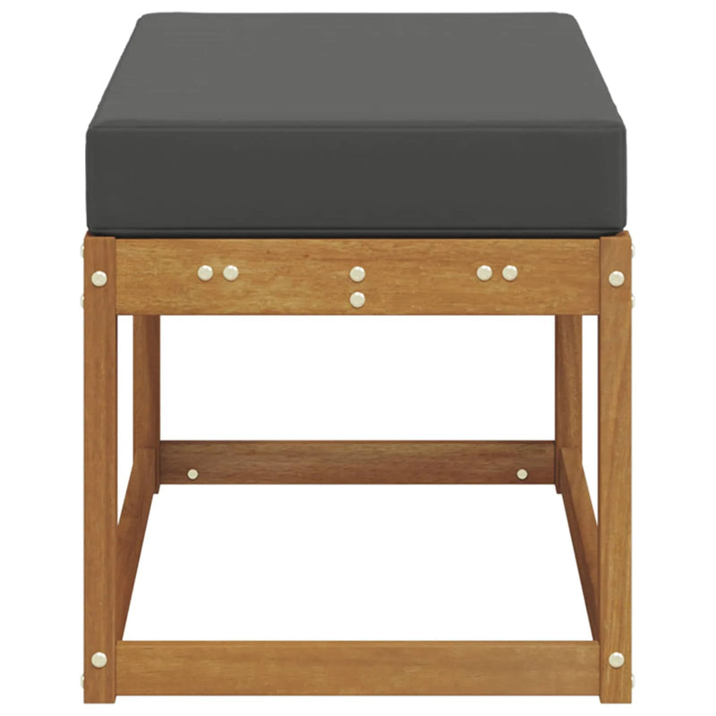 Outdoor Stool Bench Solid Acacia Wood Natural