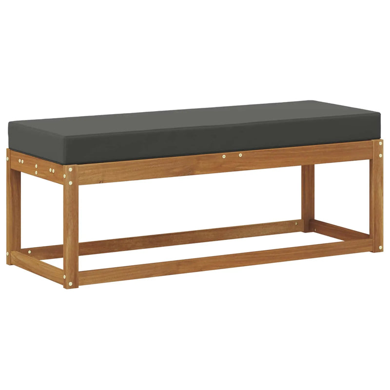 Outdoor Stoolbench Natural and Anthracite 115 x 43 x 45 cm