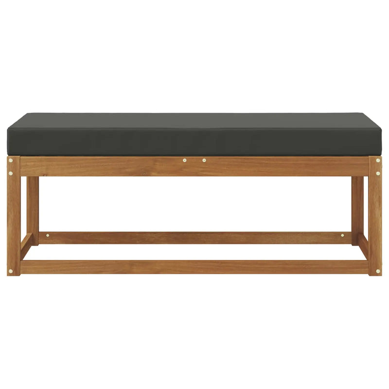 Outdoor Stoolbench Natural and Anthracite 115 x 43 x 45 cm