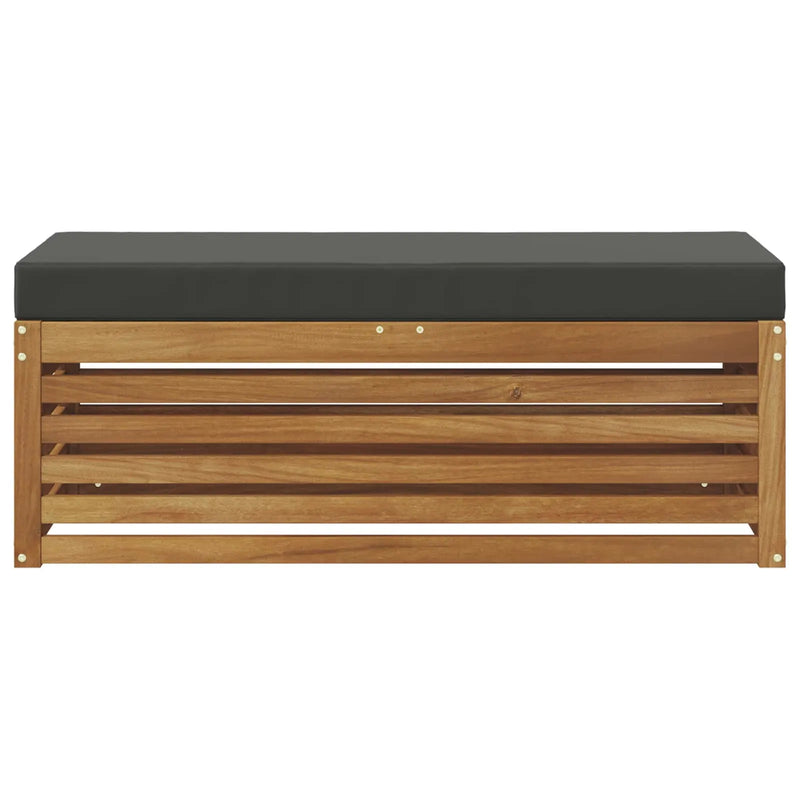 Stool Bench Natural and Anthracite 115 x 43 x 37 cm