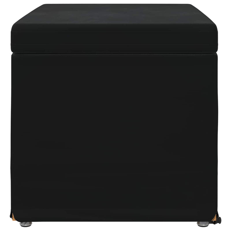 Stool Black 61 x 41 x 40 cm Velvet and Engineered Wood