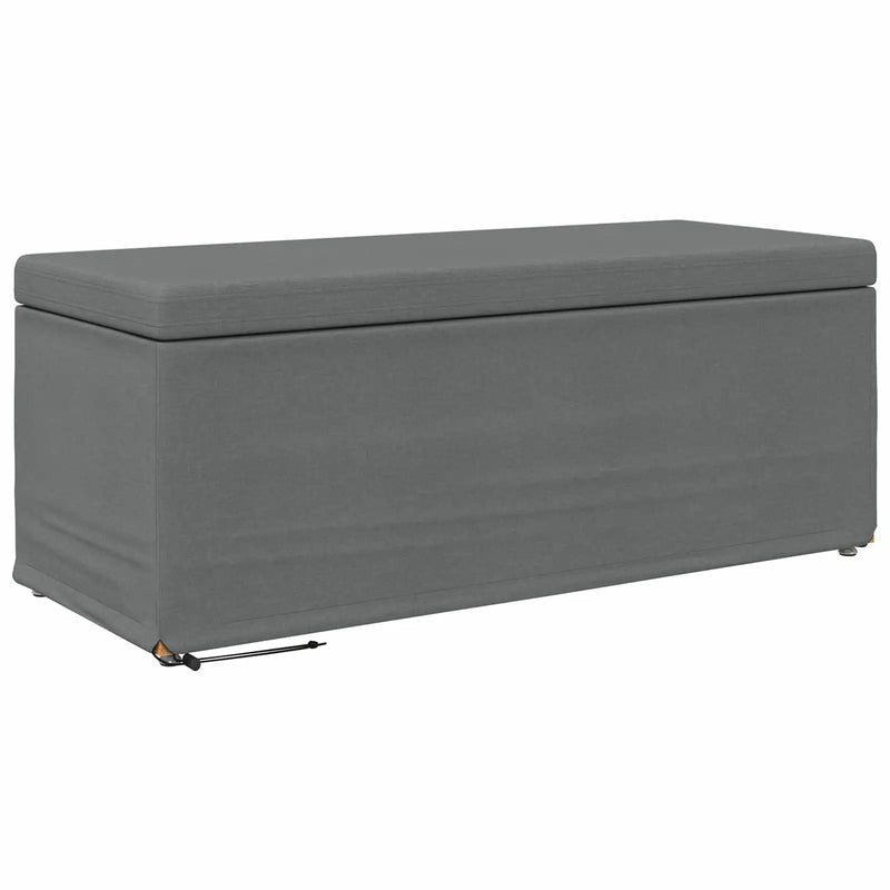 Stool Dark Grey 101 x 41 x 40 cm Fabric and Engineered Wood