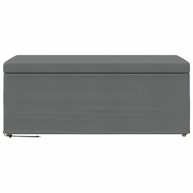 Stool Dark Grey 101 x 41 x 40 cm Fabric and Engineered Wood