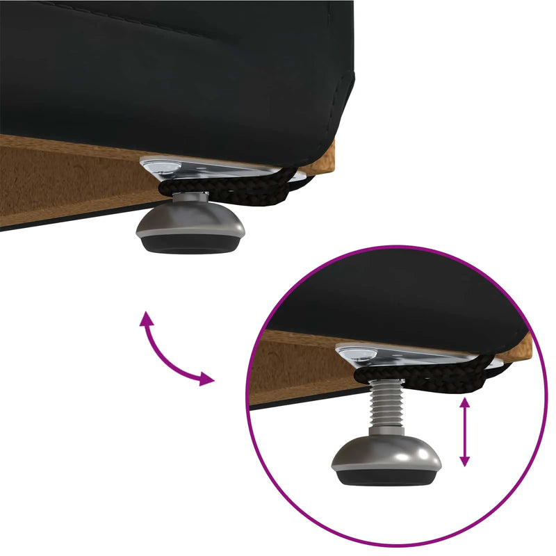 Stool Black 101 x 41 x 40 cm Velvet and Engineered Wood