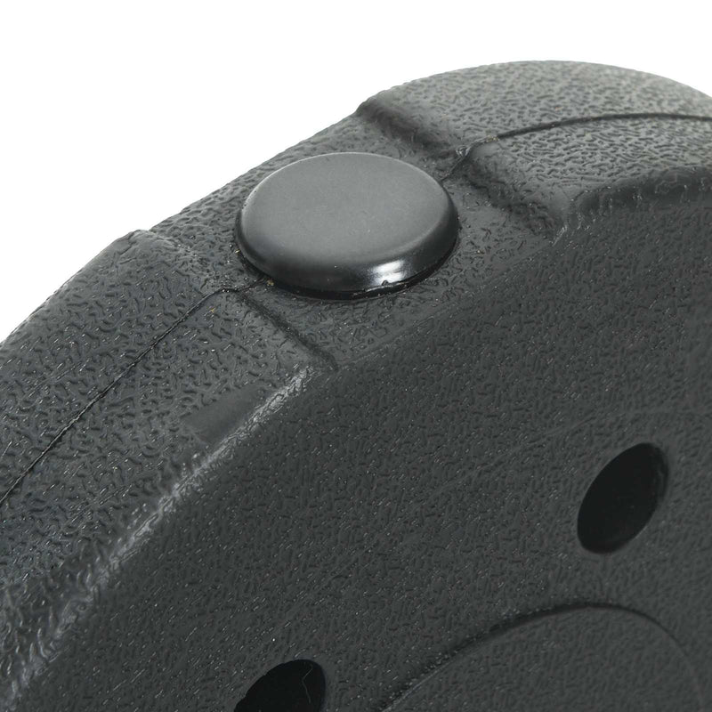 vidaXL Weight Plates 4 pcs Black Ø 21.5 x 3.8 cm Cement and Iron Sand
