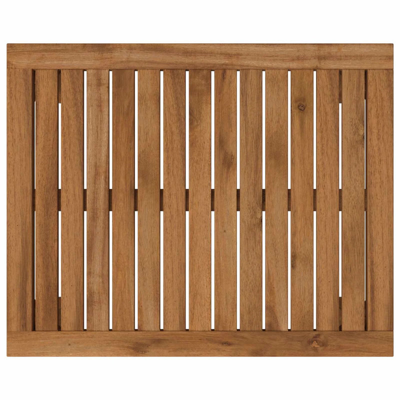 Coffee Table Natural 50 x 60.5 x 36 cm Solid Acacia Wood