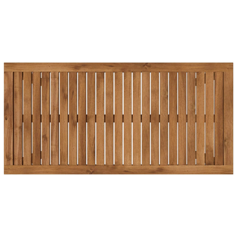 Coffee Table Natural 50 x 100.5 x 45 cm Solid Acacia Wood