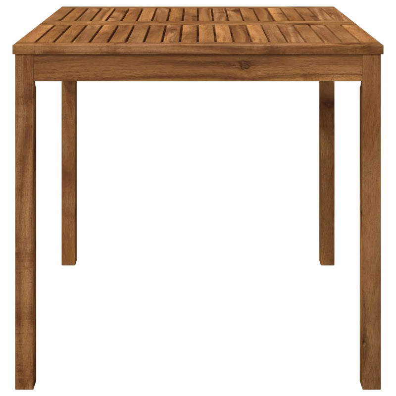 Garden Dinner Table Natural 80 x 80.5 x 75 cm Solid Acacia Wood