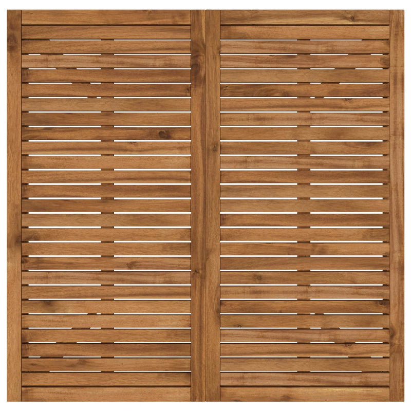 Garden Dinner Table Natural 110 x 108.5 x 75 cm