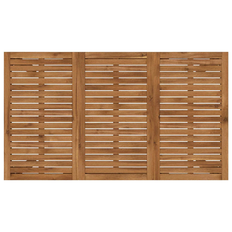 Garden Dinner Table Natural 141 x 80.5 x 75 cm