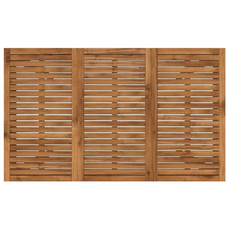 Garden Dinner Table Natural 147 x 88.5 x 75 cm