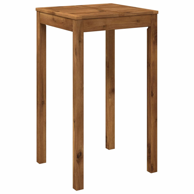 Garden Bar Table Natural 60 x 60.5 x 105 cm Solid Acacia Wood