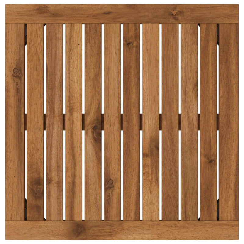 Coffee Table Natural and Black 50 x 48.5 x 36 cm