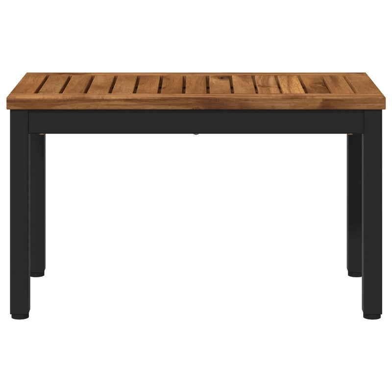 Coffee Table Natural and Black 60.5 x 30 x 36 cm