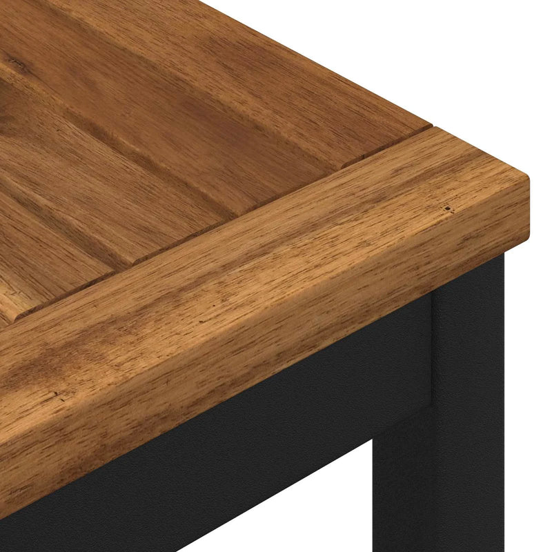 Garden Bench 80.5 x 35 x 45 cm Solid Acacia Wood Rectangular