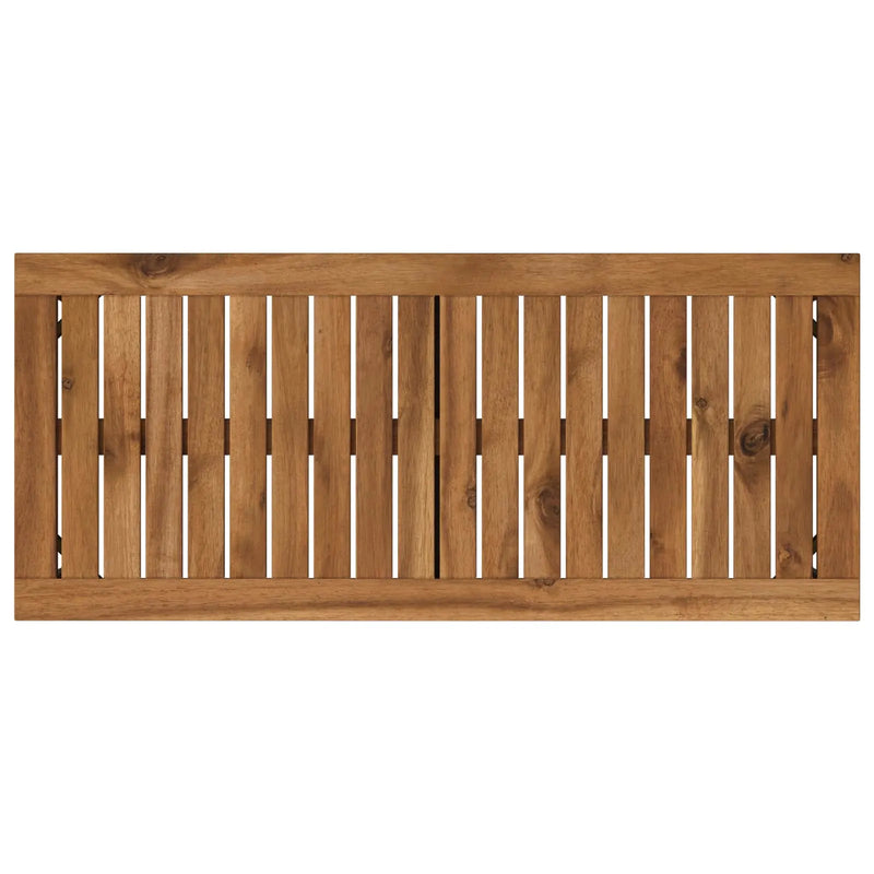 Garden Bench 80.5 x 35 x 45 cm Solid Acacia Wood Rectangular