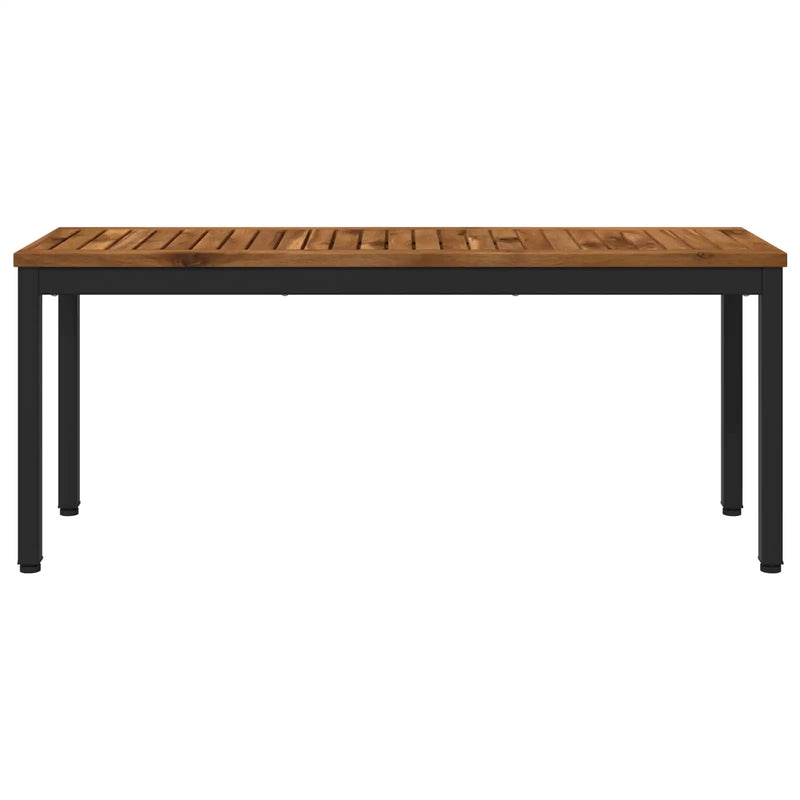 Garden Bench 108.5 x 35 x 45 cm Solid Acacia Wood Rectangular