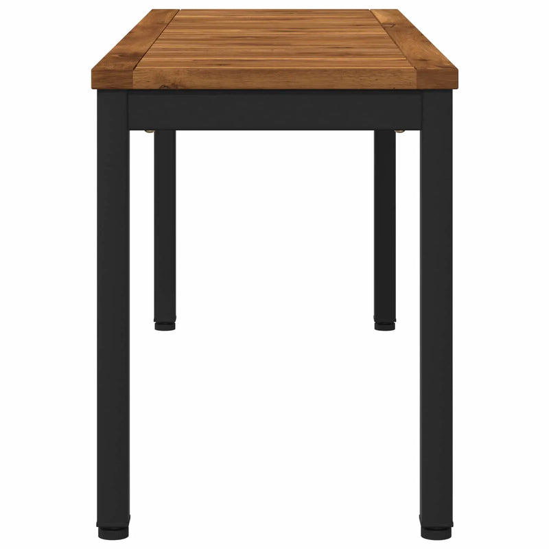Garden Bench 108.5 x 35 x 45 cm Solid Acacia Wood Rectangular