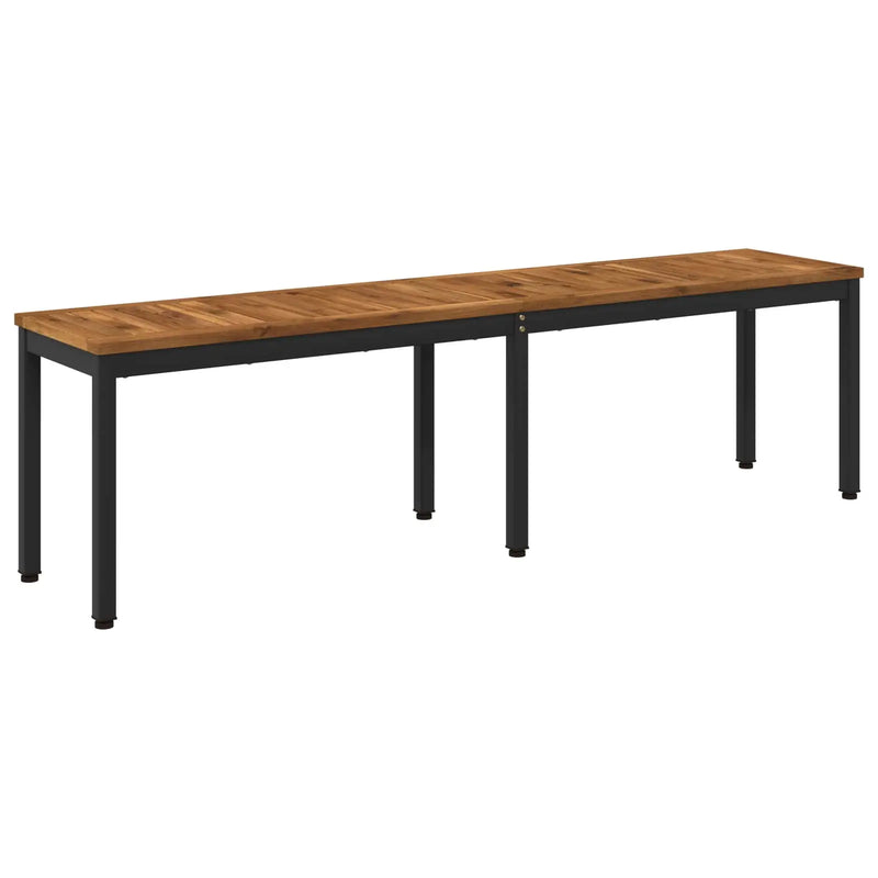 Garden Bench 161 x 35 x 45 cm Solid Acacia Wood Rectangular