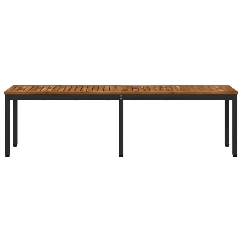 Garden Bench 161 x 35 x 45 cm Solid Acacia Wood Rectangular
