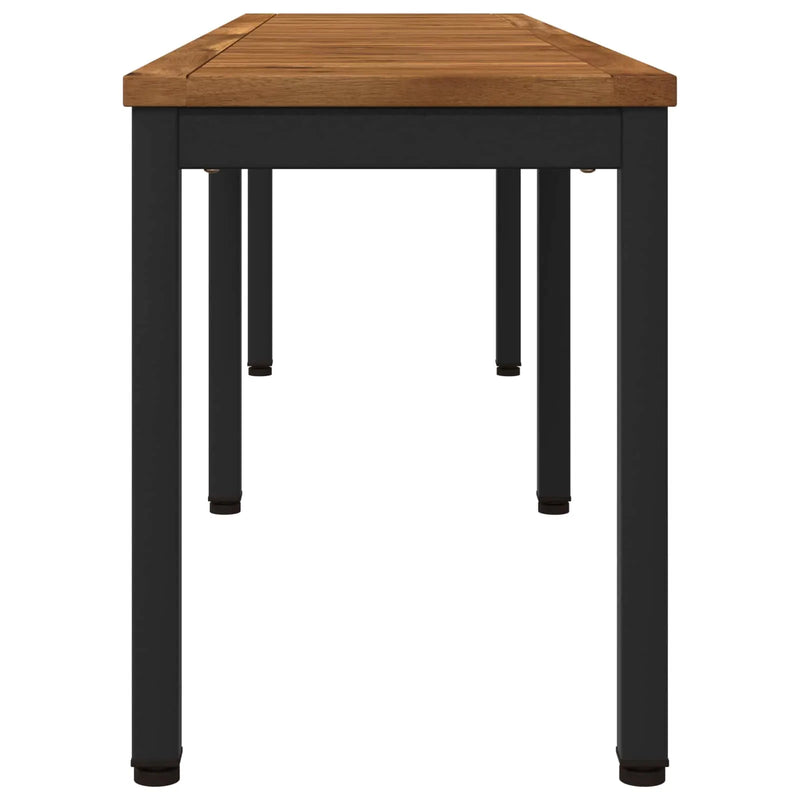 Garden Bench 161 x 35 x 45 cm Solid Acacia Wood Rectangular