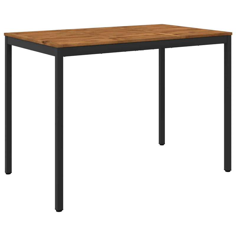 Garden Bar Table Natural and Black 147 x 88.5 x 105 cm