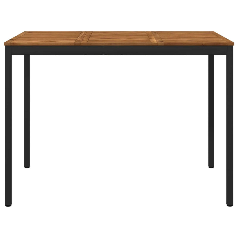 Garden Bar Table Natural and Black 147 x 88.5 x 105 cm
