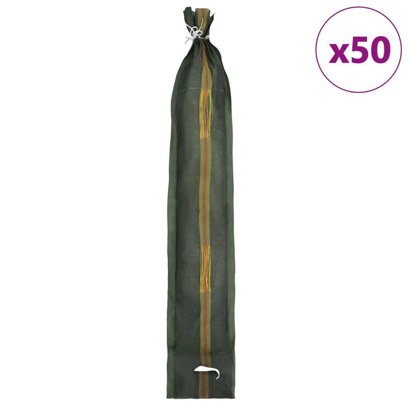 Sandbags 50 pcs Dark Green 120 x 27 cm HDPE