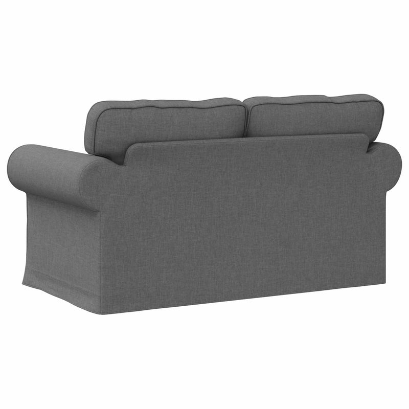 Sofa Dark Grey 215 x 82 x 80 cm Metal