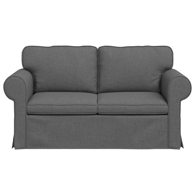 Sofa Dark Grey 215 x 82 x 80 cm Metal