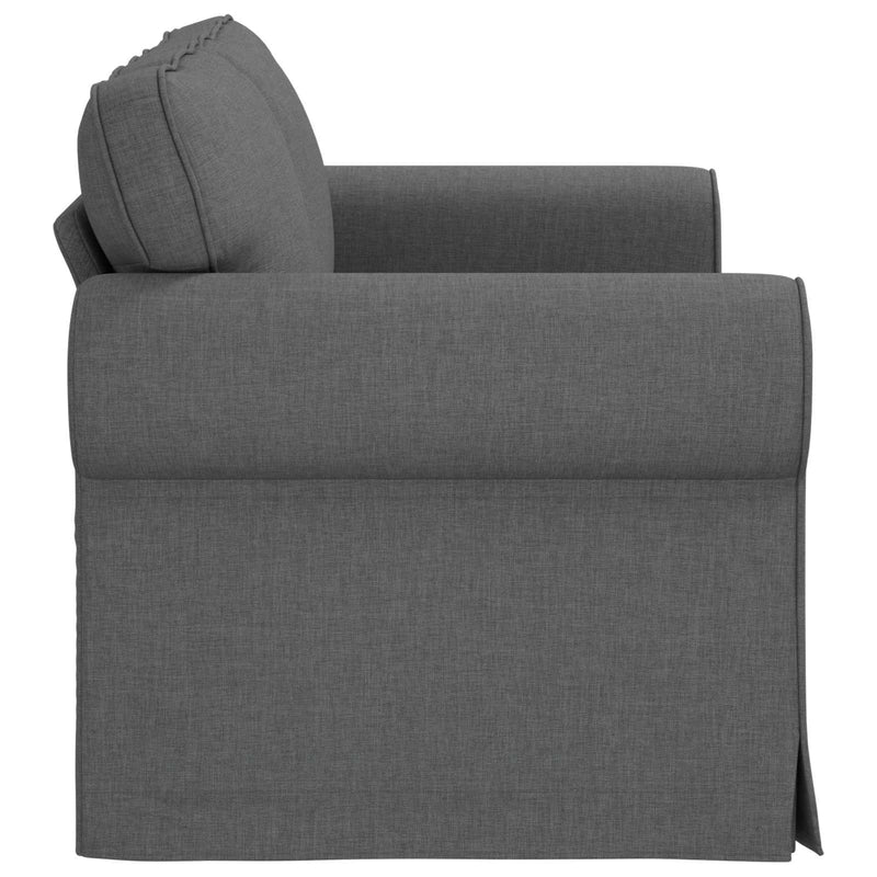 Sofa Dark Grey 215 x 82 x 80 cm Metal