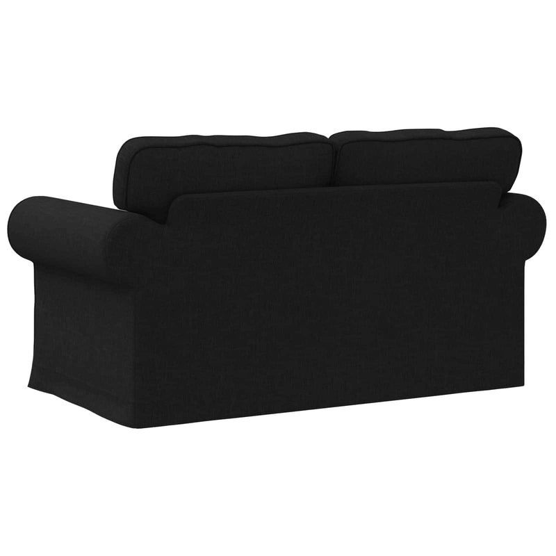 Sofa Black 215 x 82 x 80 cm Metal