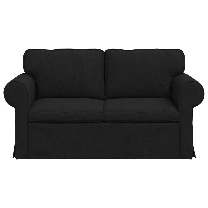 Sofa Black 215 x 82 x 80 cm Metal