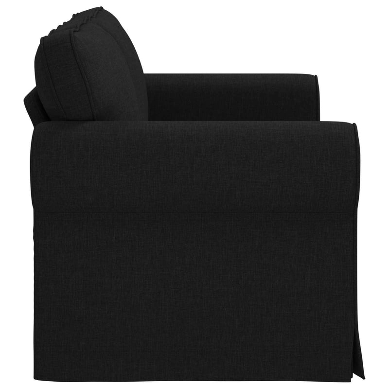 Sofa Black 215 x 82 x 80 cm Metal