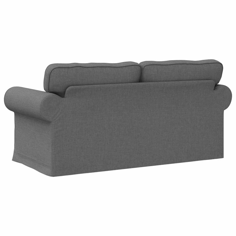 Sofa Dark Grey 215 x 82 x 80 cm Metal