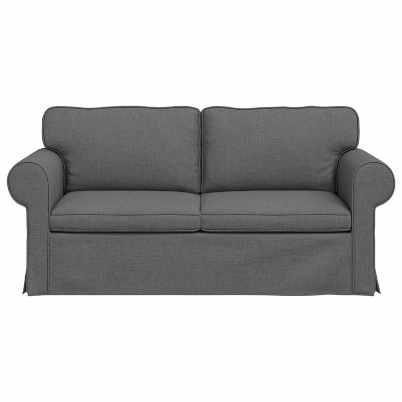 Sofa Dark Grey 215 x 82 x 80 cm Metal