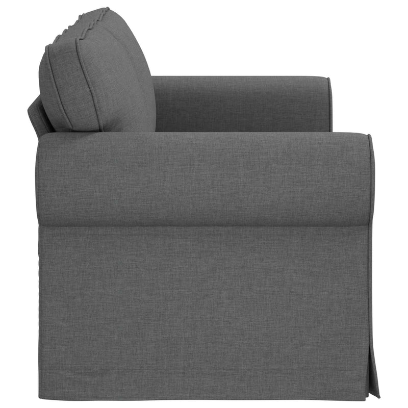 Sofa Dark Grey 215 x 82 x 80 cm Metal