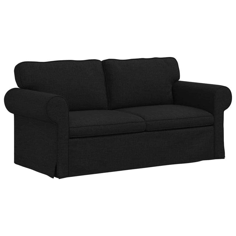 Sofa Black 215 x 82 x 80 cm Metal
