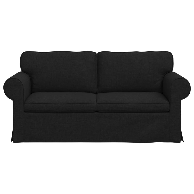 Sofa Black 215 x 82 x 80 cm Metal