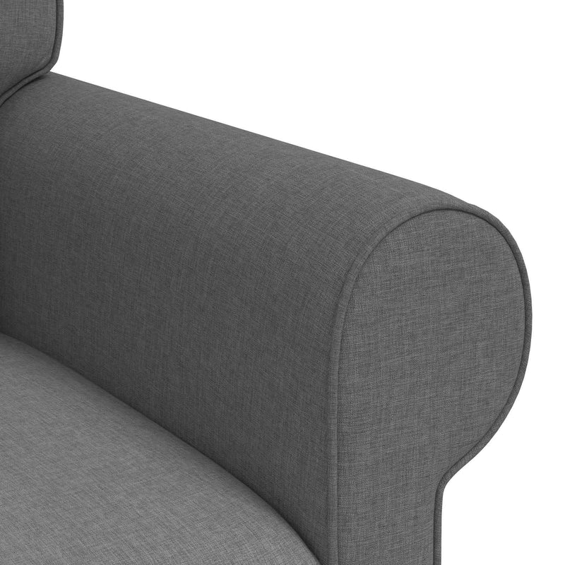 Sofa Dark Grey 215 x 82 x 80 cm Metal
