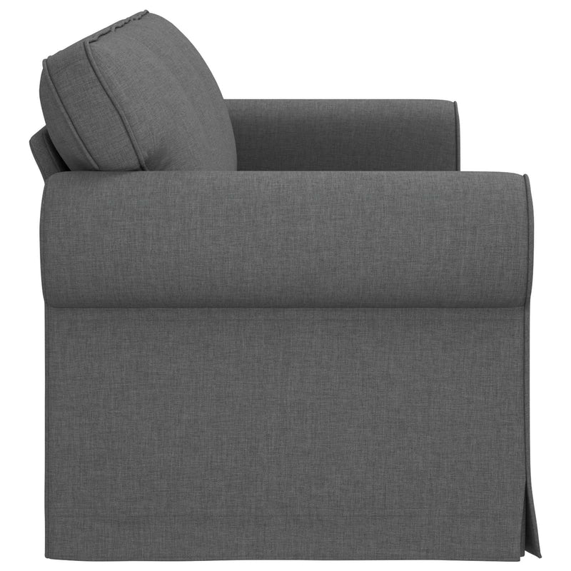 Sofa Dark Grey 215 x 82 x 80 cm Metal