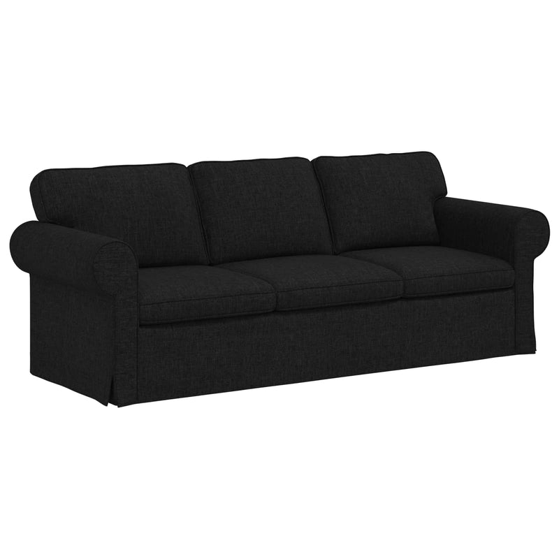 Sofa Black 215 x 82 x 80 cm Metal