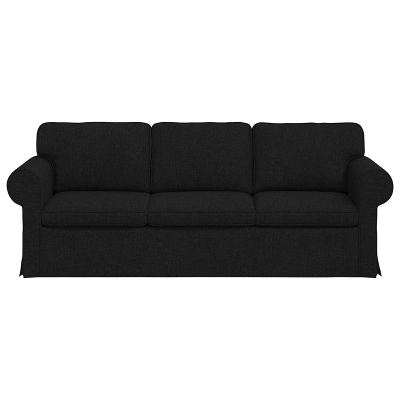 Sofa Black 215 x 82 x 80 cm Metal