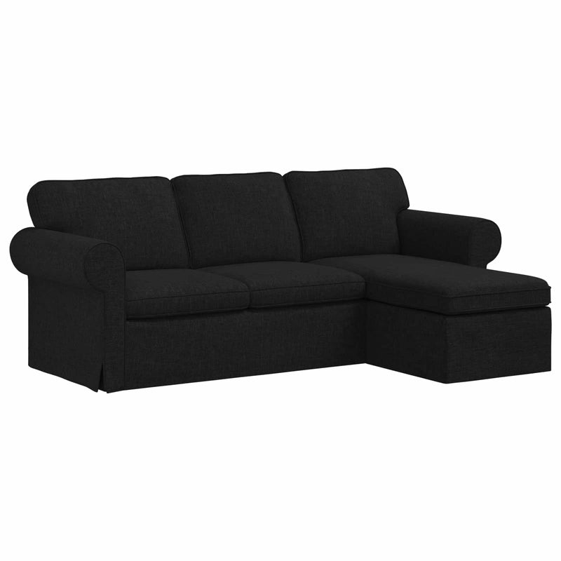 Sofa Black Overall dimensions: 215 x 138 x 80 cm (W x D x H)