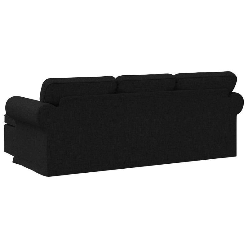 Sofa Black Overall dimensions: 215 x 138 x 80 cm (W x D x H)