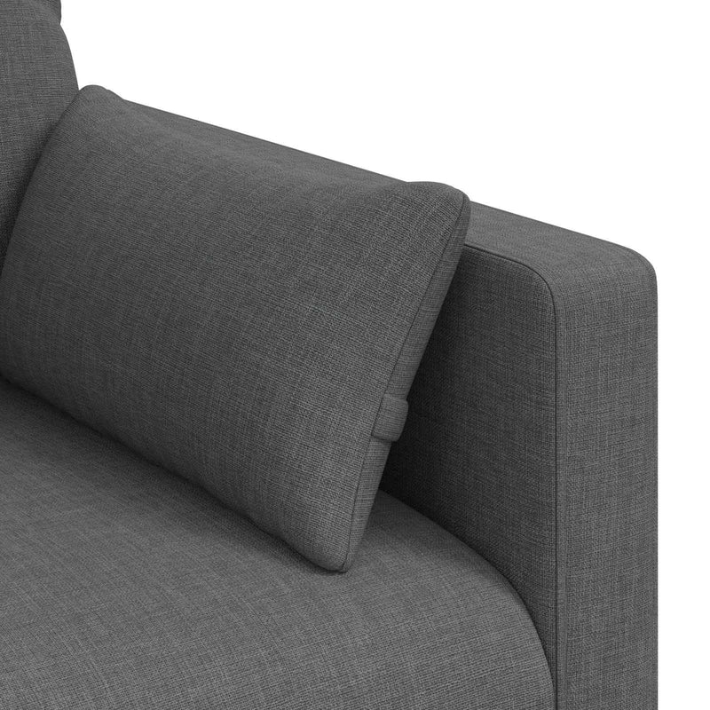 Sofa Dark Grey Overall dimensions: 198 x 78 x 80 cm (W x D x H)